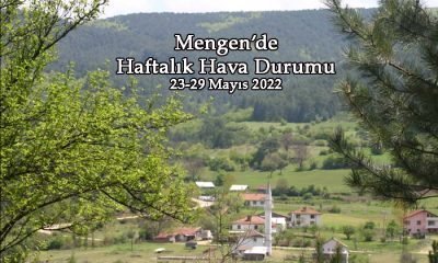 Mengen’de Haftalık Hava Durumu (23-29 Mayıs 2022)
