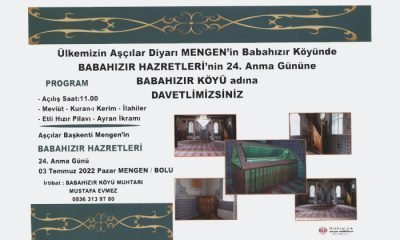 3 Temmuz’da Babahızır 24. Anma Gününe Davetlisiniz