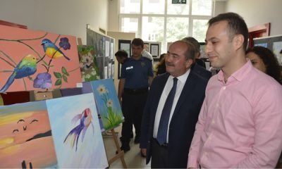 Atatük Ortaokulu yıl sonu sergisi açıldı