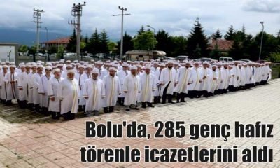 Bolu’da, 285 genç hafız törenle icazetlerini aldı