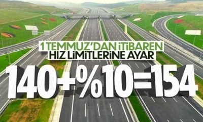 1 Temmuz’dan itibaren hız sınırları değişiyor