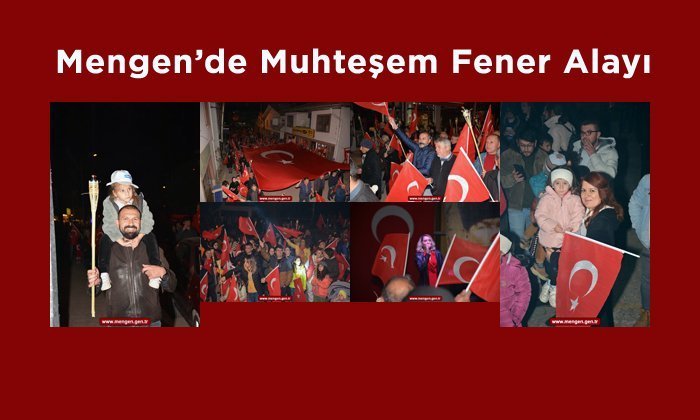Mengen’de muhteşem fener alayı