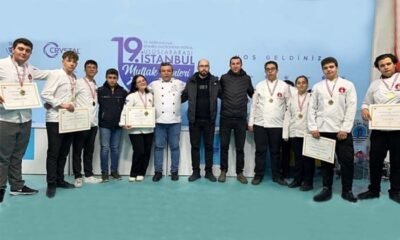 Mengen Aşçılık Lisesi 8 altın madalya kazanarak döndü