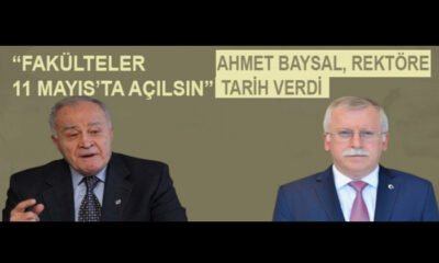 Ahmet Baysal Rektöre Tarih Verdi