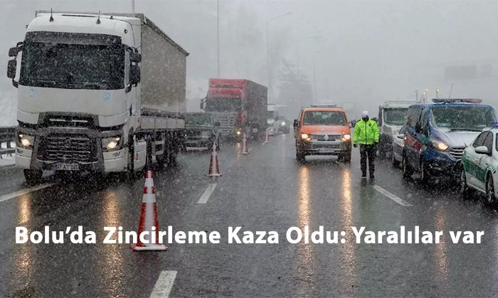 Bolu’da 58 aracın karıştığı zincirleme kaza oldu