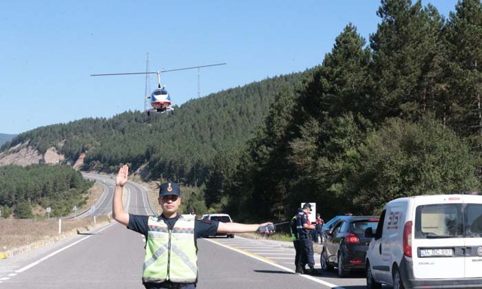 Mengen’de Cayrokopter ile Yapılan Trafik Denetiminde 17 Sürücüye Cezai İşlem Uygulandı