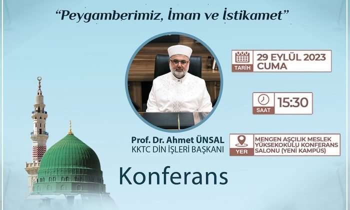 “Mevlid-i Nebi Haftasında KKTC Din İşleri Başkanı Mengen’de Konferansta”: Davetlisiniz
