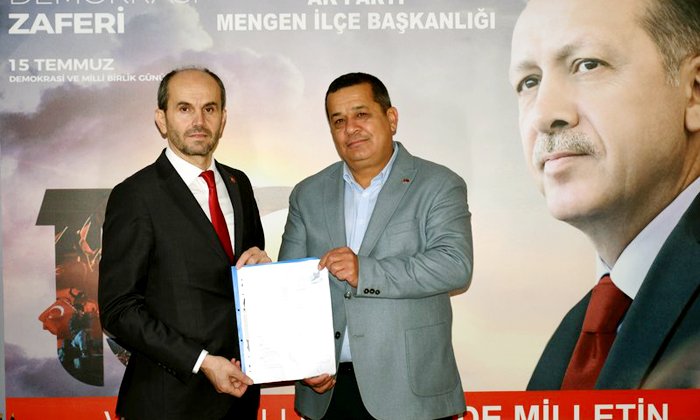 Mehmet Çalışır, Mengen Belediye Başkanlığı için Ak Parti’den aday adaylığı başvurusunu yaptı