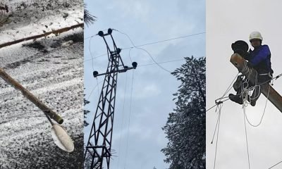 Mengen’de kar yağışı ve fırtına 18 köyde elektrik kesintisine neden oldu
