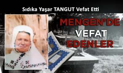 Sıdıka Yaşar TANGUT Vefat Etti