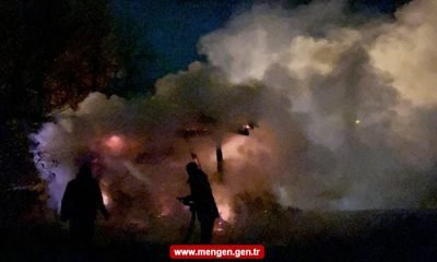Beşler mahallesinde samanlık yangını korkuttu