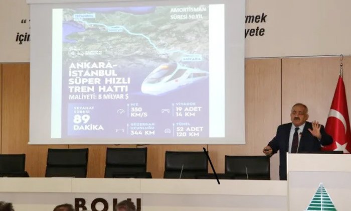 Bolu’da “Yüksek Hızlı Tren Hattı” semineri yapıldı
