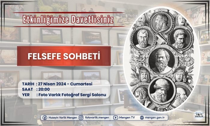 -Bir felsefe denemesi- Foto Hüseyin Varlık Sergi Salonunda Felsefe Etkinliği