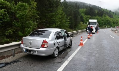 Mengen-Yeniçağa yolunda trafik kazası:1 yaralı