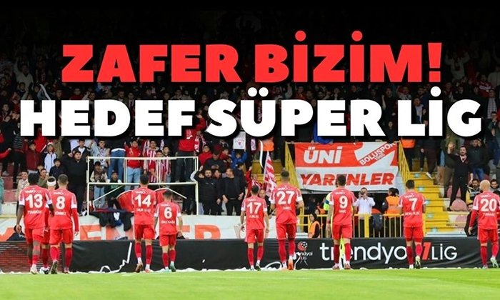 Boluspor Play-off’ta! Hedef Süper Lig