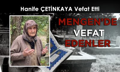 Hanife ÇETİNKAYA Vefat Etti