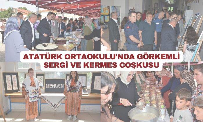 Atatürk Ortaokulu’nda görkemli sergi ve kermes coşkusu