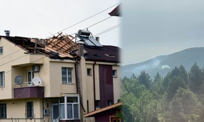 Mengen’de fırtına nedeniyle bazı evlerin çatısı uçtu ve Gökdağ’da yangın çıktı