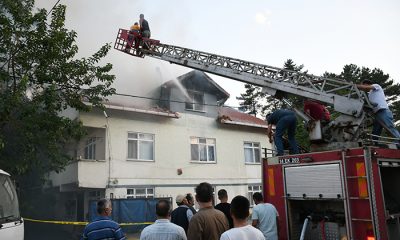 Gökçesu’da korkutan ev yangını