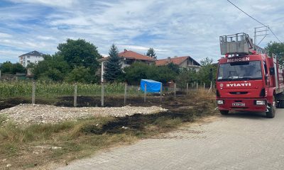 Türkbeyli mahallesinde ufak çaplı yangın paniğe neden oldu