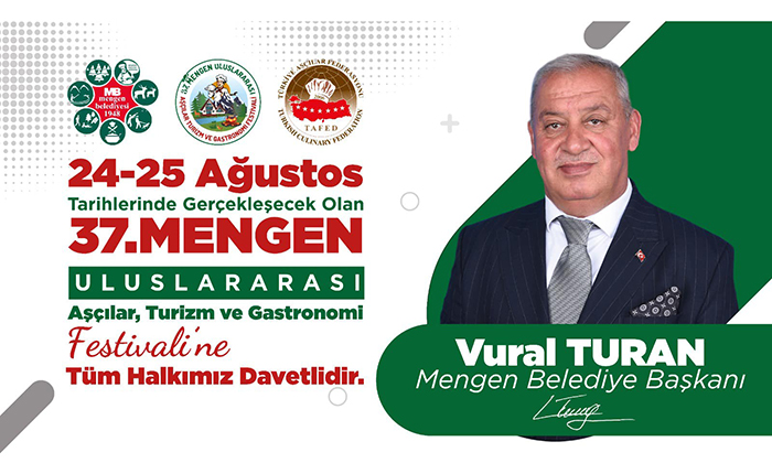 Mengen Aşçılar, Turizm ve Gastronomi Festivali 24-25 Ağustos’ta