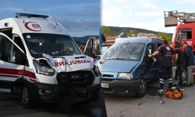 Dörtyol mevkiinde trafik kazası: 2 yaralı (Video ve Fotoğraf)