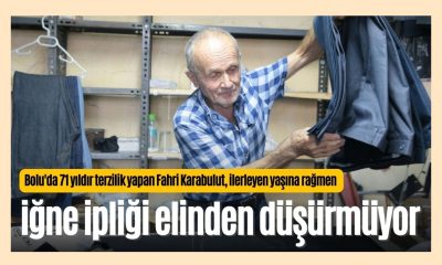 71 yıllık emektar terzi Fahri Karabulut