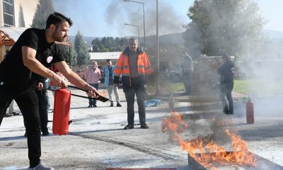 Mengen Dr. Mustafa Körpeoğlu İlçe Devlet Hastanesinde gerçeğini aratmayan tatbikat