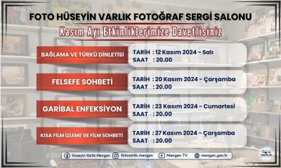 Kasım ayı etkinlik duyurusu – (foto Hüseyin fotoğraf sergi salonu)