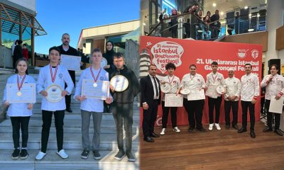 Mengen’deki Aşçılık Liseleri İstanbul Gastronomi Festivali’nde büyük başarı elde etti