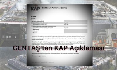 GENTAŞ’tan KAP Açıklaması Geldi