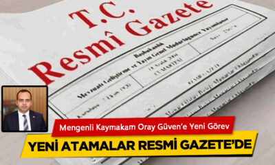 Mengenli Kaymakam Oray Güven’a yeni görev