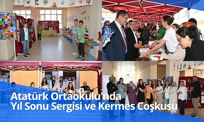 Mengen Atatürk Ortaokulu’nda Yıl Sonu Sergisi ve Kermes Coşkusu