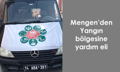 Mengen’den Yangın Bölgesine Yardım Eli