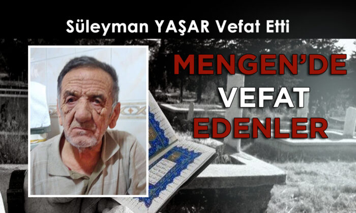 Süleyman YAŞAR Vefat Etti