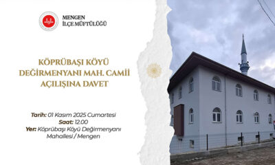 Köprübaşı Köyü’nde cami hizmete açılıyor