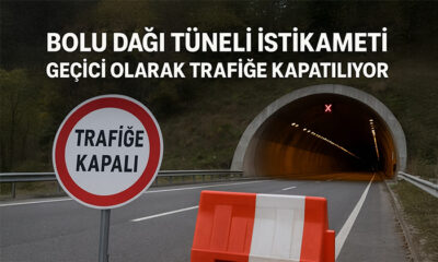 Bolu Dağı Tüneli İstanbul İstikameti Geçici Olarak Trafiğe Kapatılıyor