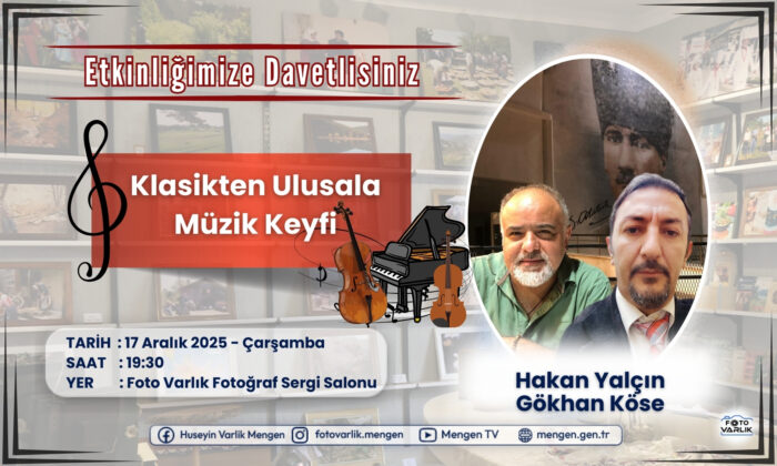 Foto Hüseyin Varlık fotoğraf Sergi Salonunda “Klasikten Ulusala Müzik Keyfi”