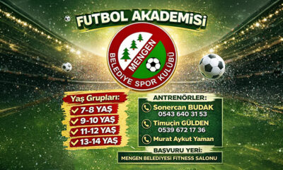 Mengen Belediyesi Futbol Akademisi Başlıyor: Kayıtlar 6 Nisan’da Açılıyor
