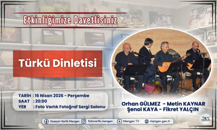 Foto Varlık Sergi Salonu Etkinlik Duyurusu: Mengen’de Müzik Dolu Gece, Yerel Sanatçılar Aynı Sahneyi Paylaşacak