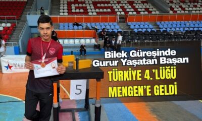 Bilek Güreşinde Gurur Yaşatan Başarı: Türkiye 4.’lüğü Mengen’e Geldi