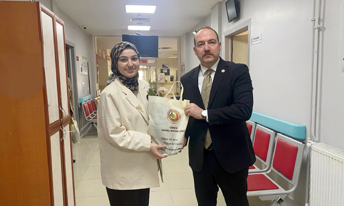 Kaymakam Sercan Yıldız’dan sağlık çalışanlarına Hemşireler Haftası ziyareti