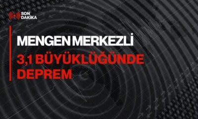 Mengen Merkezli Hafif Deprem
