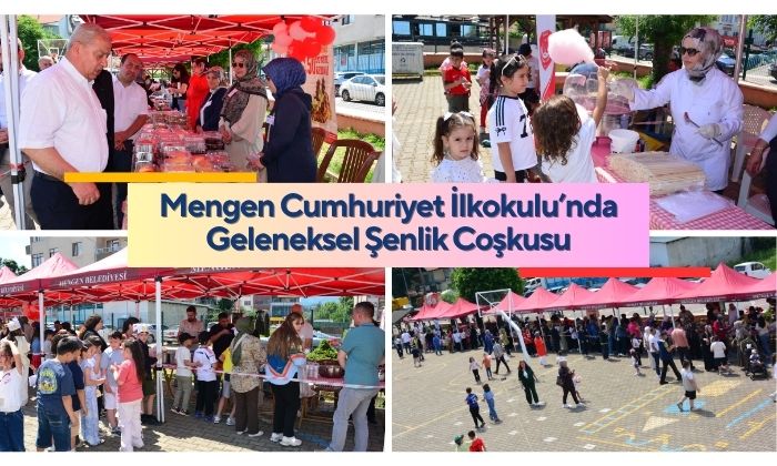 Mengen Cumhuriyet İlkokulu’nda Kermes ve Yıl Sonu Şenliği Coşkusu