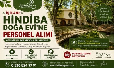 İŞ İLANI: HİNDİBA DOĞA EVİ’NE PERSONEL ALIMI