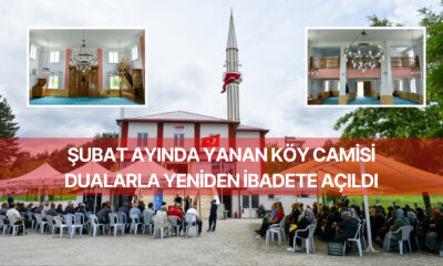 Şubat Ayında Yanan Köy Camisi Dualarla Yeniden İbadete Açıldı