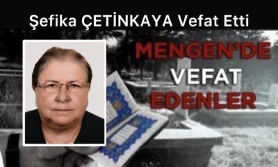 Şefika ÇETİNKAYA Vefat Etti