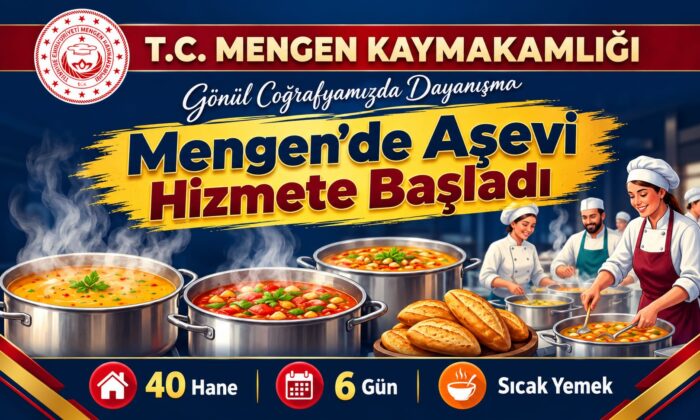 Mengen’de Aşevi Hizmeti Başlatıldı: 40 Haneye Sıcak Yemek Ulaştırılacak