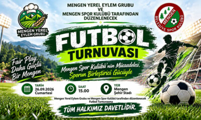 Mengen’de Futbol Turnuvası Heyecanı Başlıyor
