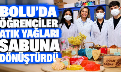 Bolu’da Öğrenciler Atık Yağları Sabuna Dönüştürdü